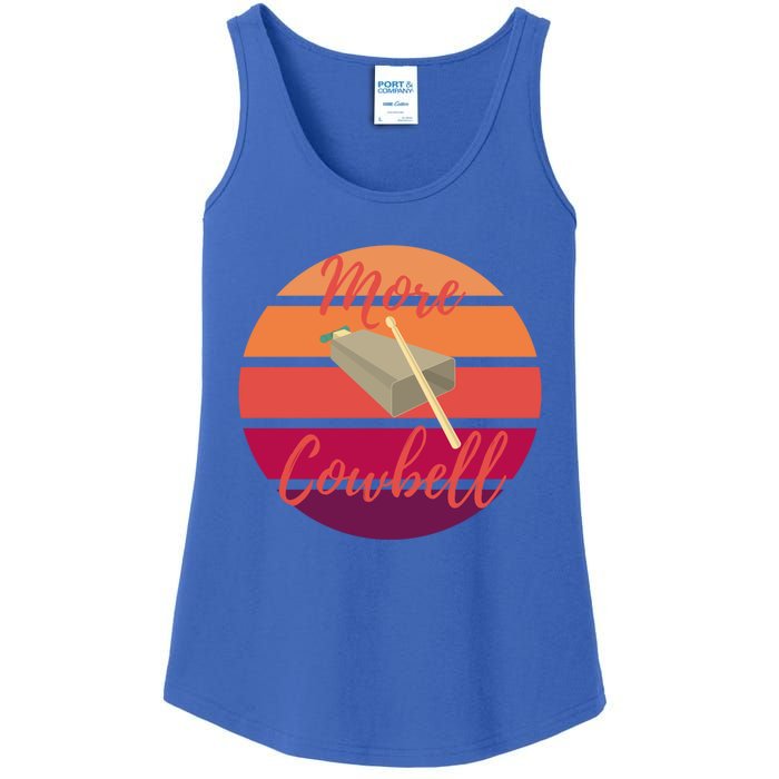 Retro More Cowbell Gift Ladies Essential Tank