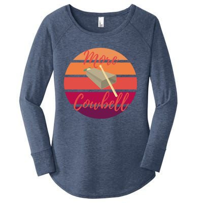 Retro More Cowbell Gift Women's Perfect Tri Tunic Long Sleeve Shirt