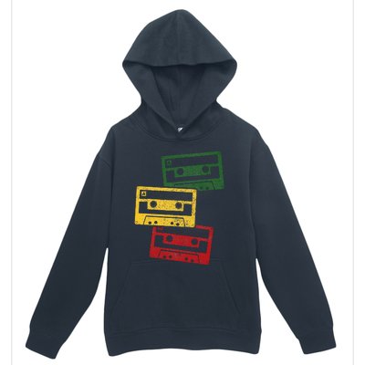 Reggae Music Cassette Tapes Vintage Retro Rastafari Rasta Urban Pullover Hoodie