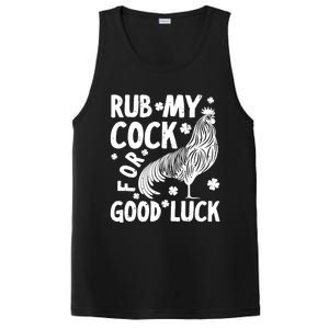 Rub My Cock Good Luck, Funny Chicken Lovers PosiCharge Competitor Tank