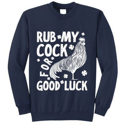 Rub My Cock Good Luck, Funny Chicken Lovers Sweatshirt