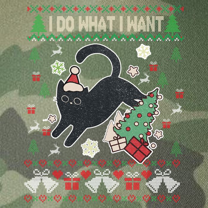 Retro Meowy Christmas I Do What I Want Funny Cat Gift Legacy Tie Dye Trucker Hat