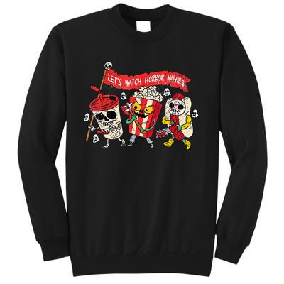 Retro Movie Concessions LetS Watch Horror Movies Sweatshirt