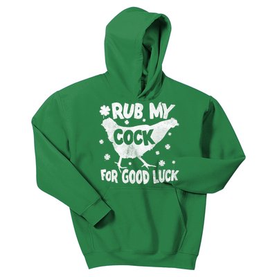 Rub My Cock For Good Luck St Patrick's Day Gift Design Kids Hoodie