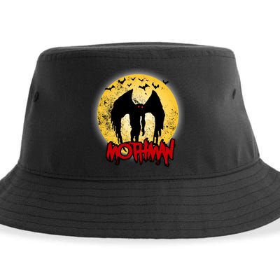Retro Mothman Cover Sustainable Bucket Hat