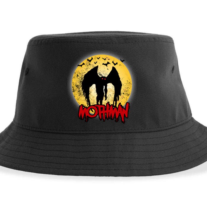 Retro Mothman Cover Sustainable Bucket Hat