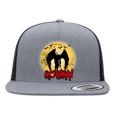 Retro Mothman Cover Flat Bill Trucker Hat