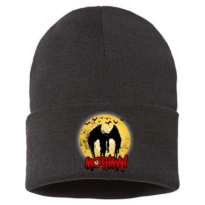 Retro Mothman Cover Sustainable Knit Beanie