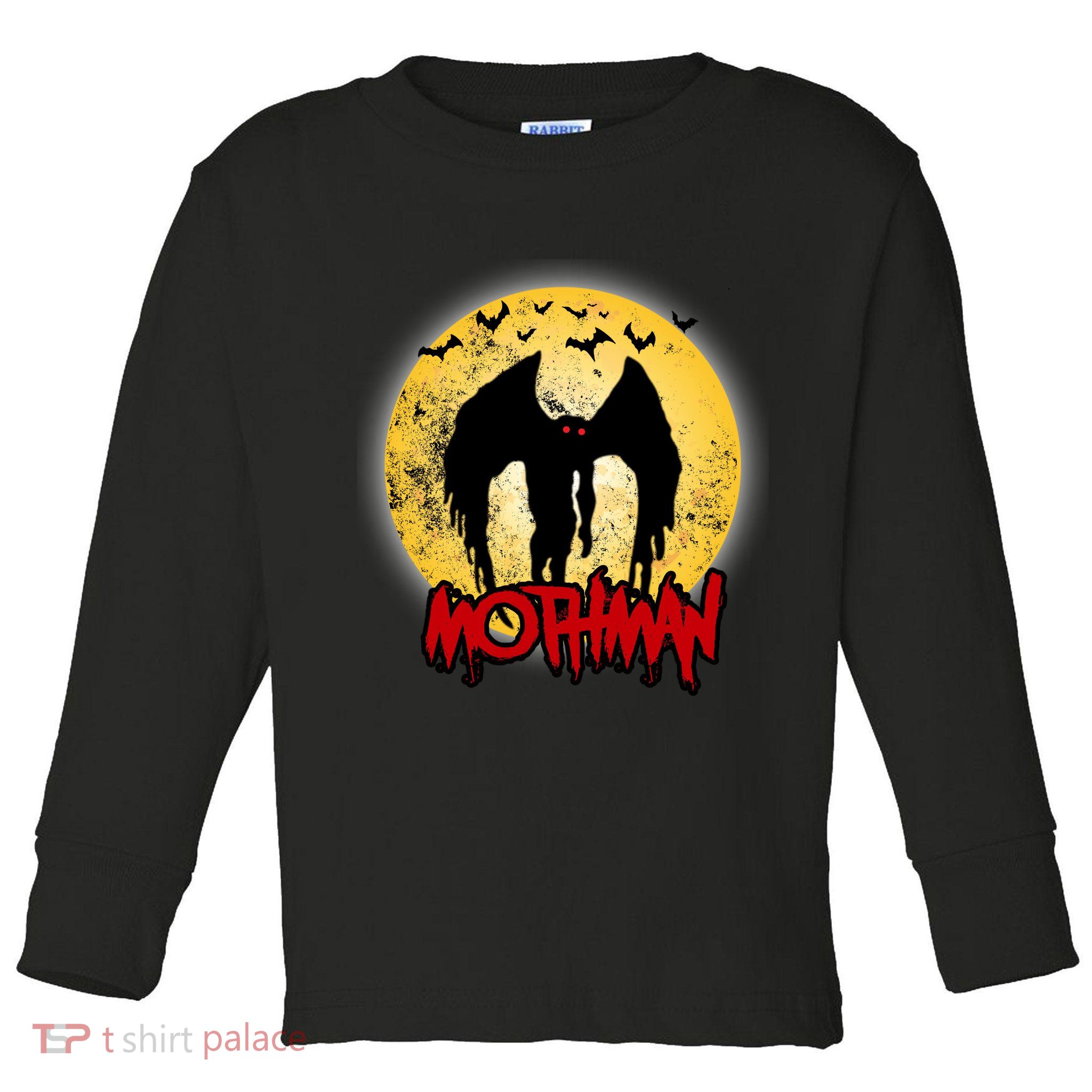 Retro Mothman Cover Toddler Long Sleeve Shirt