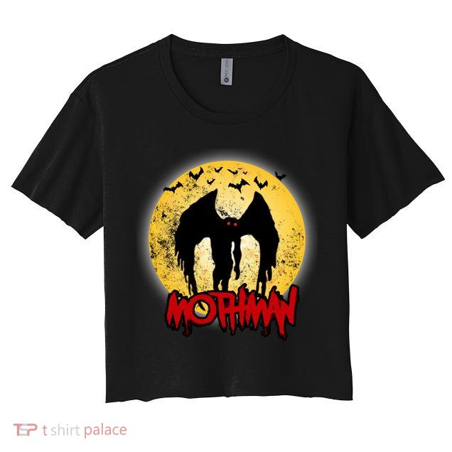 Retro Mothman Cover Crop Top