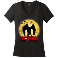 Retro Mothman Cover Women's V-Neck T-Shirt