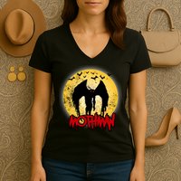Retro Mothman Cover Women's V-Neck T-Shirt
