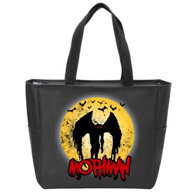 Retro Mothman Cover Zip Tote Bag