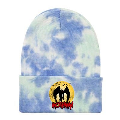 Retro Mothman Cover Tie Dye 12in Knit Beanie