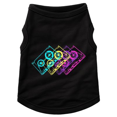 Retro Music Cassette Tapes Mixtape 80s And 90s Doggie Tank