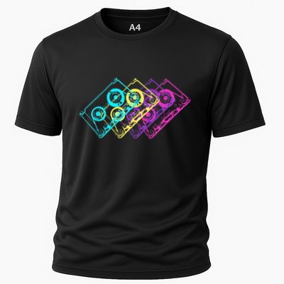 Retro Music Cassette Tapes Mixtape 80s And 90s Performance Shirt