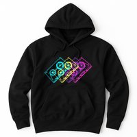 Retro Music Cassette Tapes Mixtape 80s And 90s Hoodie