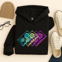 Retro Music Cassette Tapes Mixtape 80s And 90s Hoodie