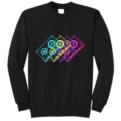 Retro Music Cassette Tapes Mixtape 80s And 90s Sweatshirt