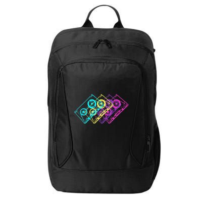 Retro Music Cassette Tapes Mixtape 80s And 90s City Backpack