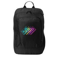 Retro Music Cassette Tapes Mixtape 80s And 90s City Backpack