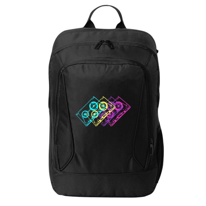 Retro Music Cassette Tapes Mixtape 80s And 90s City Backpack
