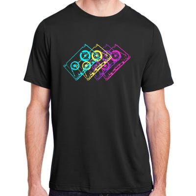 Retro Music Cassette Tapes Mixtape 80s And 90s Adult ChromaSoft Performance T-Shirt