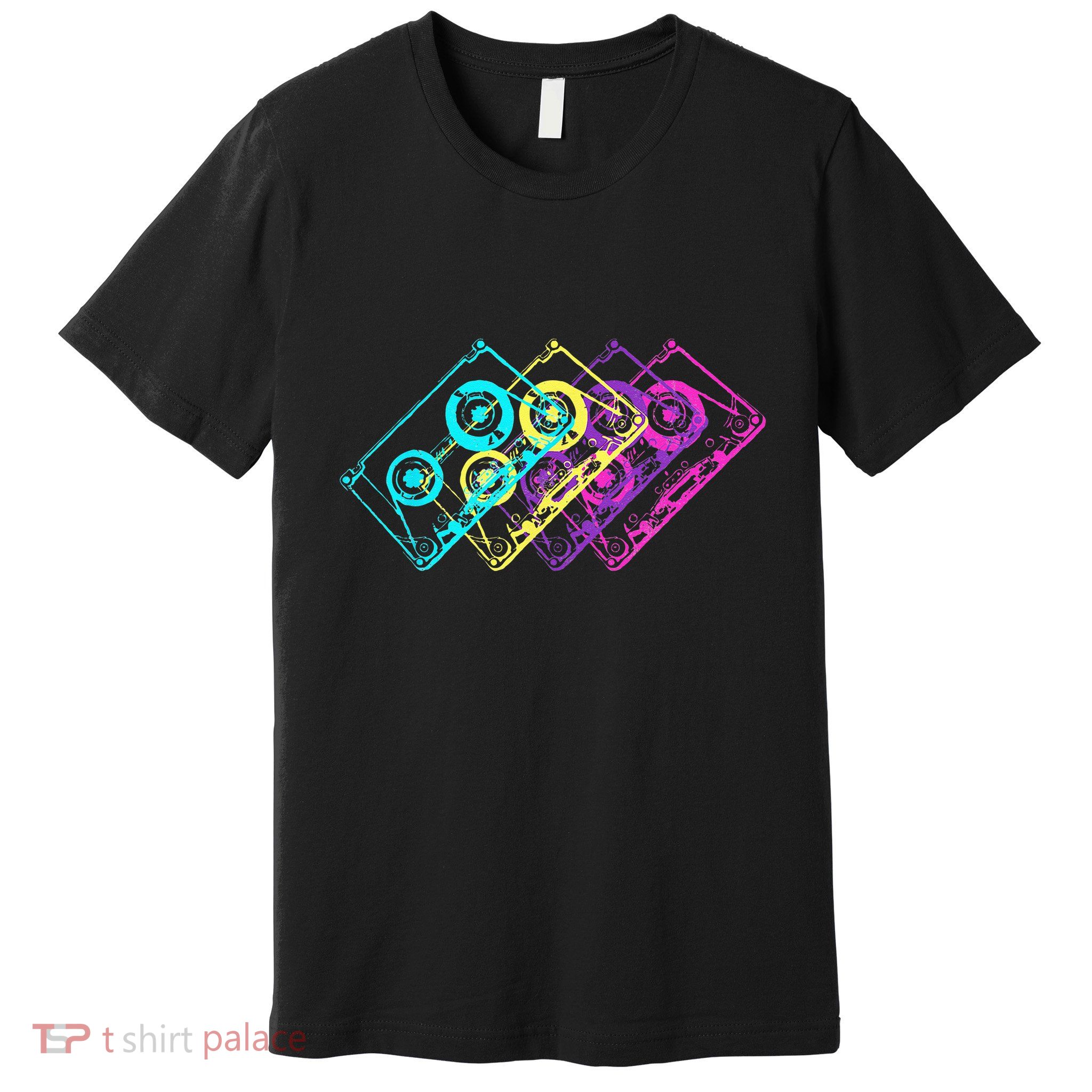 Retro Music Cassette Tapes Mixtape 80s And 90s Premium T-Shirt