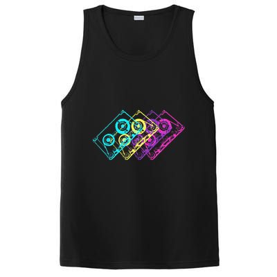 Retro Music Cassette Tapes Mixtape 80s And 90s PosiCharge Competitor Tank