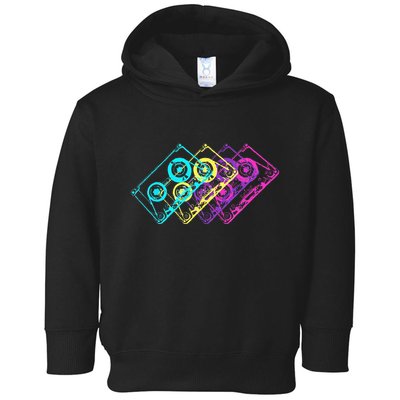 Retro Music Cassette Tapes Mixtape 80s And 90s Toddler Hoodie