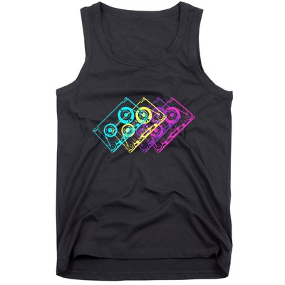 Retro Music Cassette Tapes Mixtape 80s And 90s Tank Top