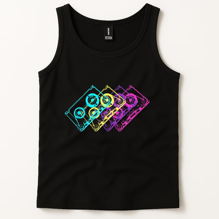 Retro Music Cassette Tapes Mixtape 80s And 90s Tank Top