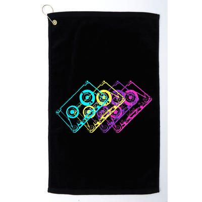 Retro Music Cassette Tapes Mixtape 80s And 90s Golf Towel
