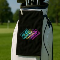 Retro Music Cassette Tapes Mixtape 80s And 90s Golf Towel