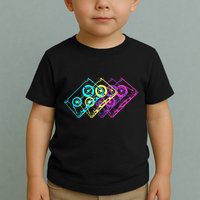 Retro Music Cassette Tapes Mixtape 80s And 90s Toddler T-Shirt