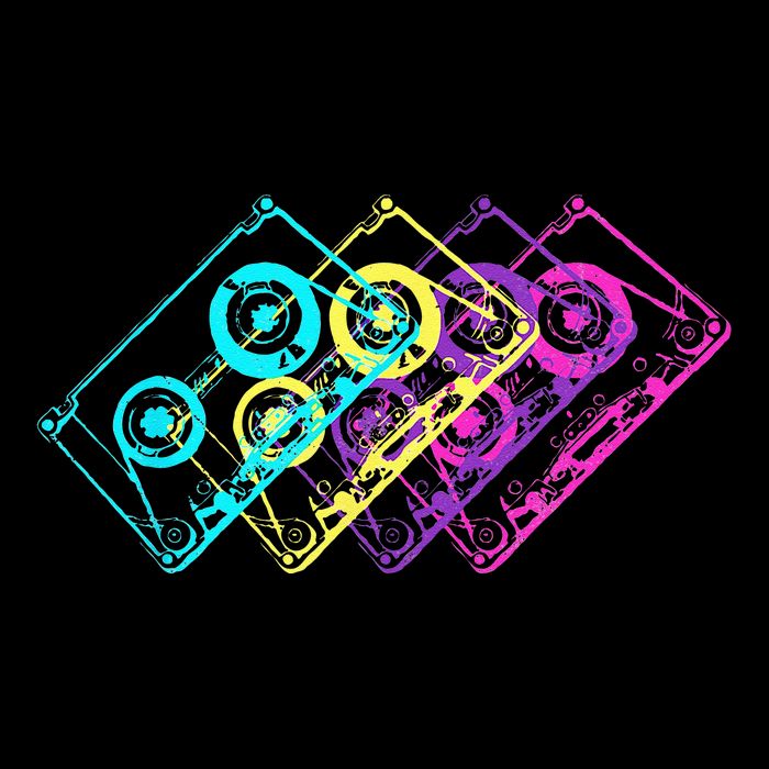Retro Music Cassette Tapes Mixtape 80s And 90s Toddler T-Shirt