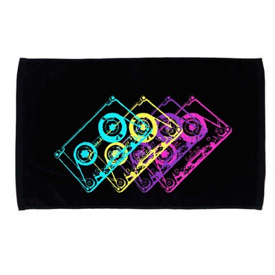 Retro Music Cassette Tapes Mixtape 80s And 90s Microfiber Hand Towel