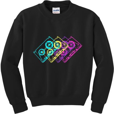 Retro Music Cassette Tapes Mixtape 80s And 90s Kids Sweatshirt