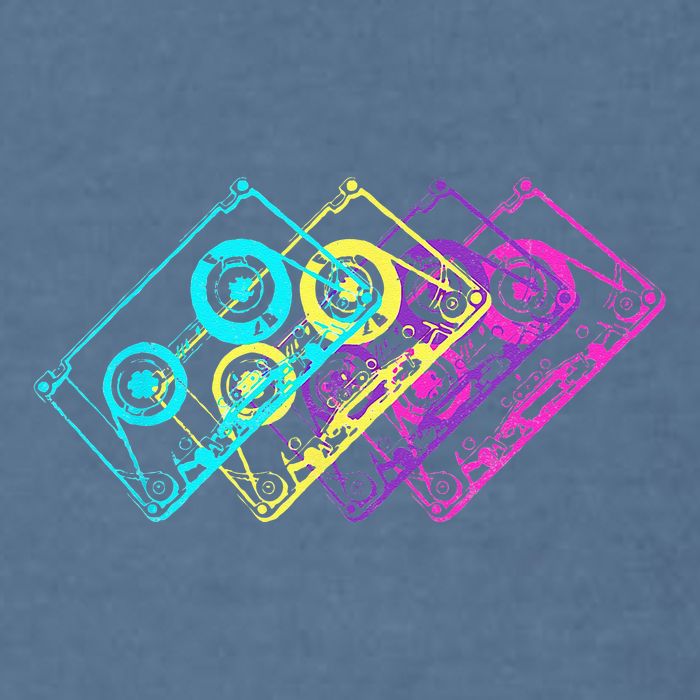 Retro Music Cassette Tapes Mixtape 80s And 90s Garment-Dyed Sweatshirt