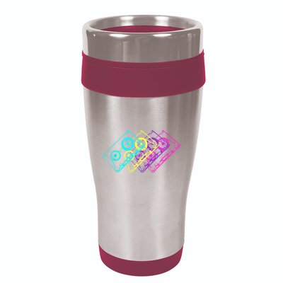Retro Music Cassette Tapes Mixtape 80s And 90s 16oz Travel Tumbler