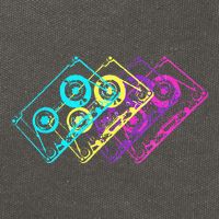 Retro Music Cassette Tapes Mixtape 80s And 90s Cotton Canvas Backpack