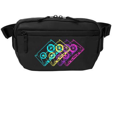 Retro Music Cassette Tapes Mixtape 80s And 90s Crossbody Pack