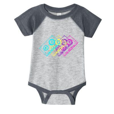 Retro Music Cassette Tapes Mixtape 80s And 90s Infant Baby Jersey Bodysuit