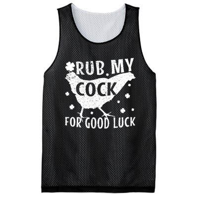 Rub My Cock For Good Luck Mesh Reversible Basketball Jersey Tank