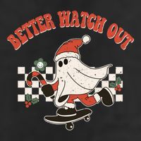Retro Merry Christmas Hippie Better Watch Out Santa Claus Gift Cool Comfort Performance Bucket Hat