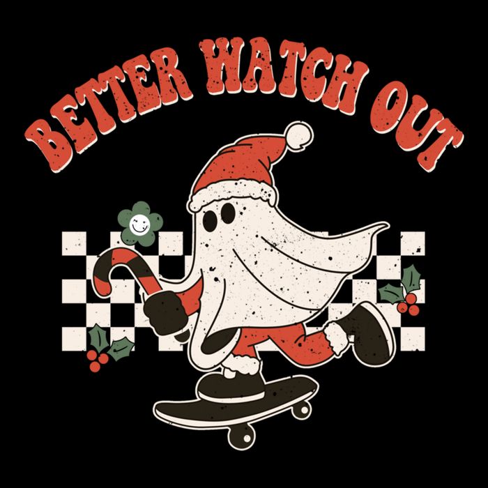 Retro Merry Christmas Hippie Better Watch Out Santa Claus Gift Sustainable Bucket Hat