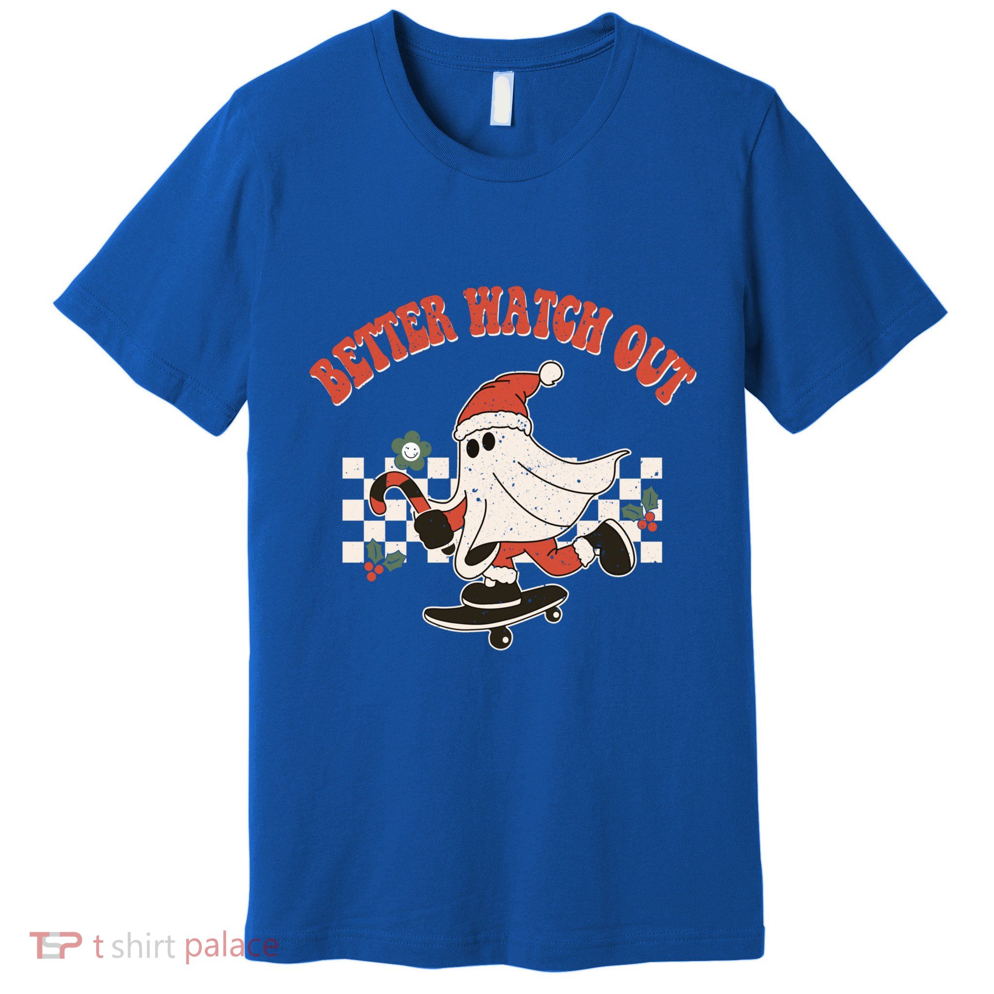 Retro Merry Christmas Hippie Better Watch Out Santa Claus Gift Premium T-Shirt
