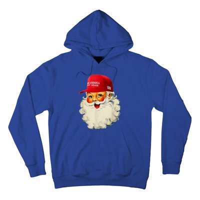 Retro Make Christmas Great Again Trump Christmas Maga Santa Gift Hoodie