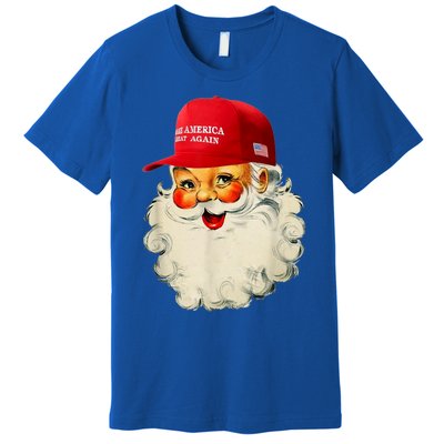 Retro Make Christmas Great Again Trump Christmas Maga Santa Gift Premium T-Shirt