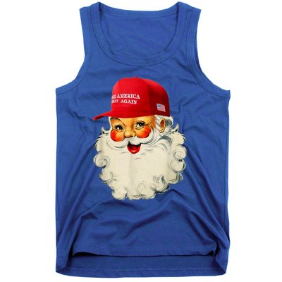 Retro Make Christmas Great Again Trump Christmas Maga Santa Gift Tank Top